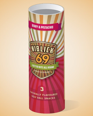 Niblick 69 3 ball tube Berry & Pistachio